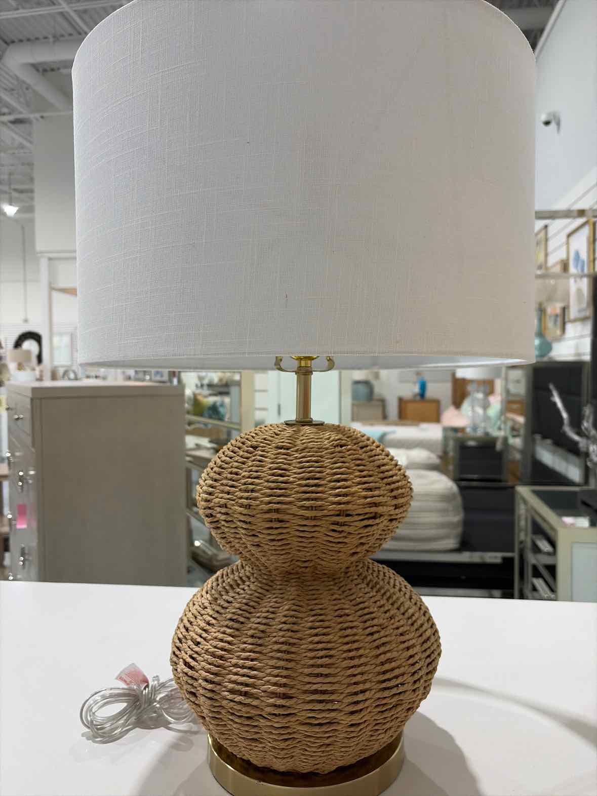 Natural Rattan Table Lamp | True Fashionistas.