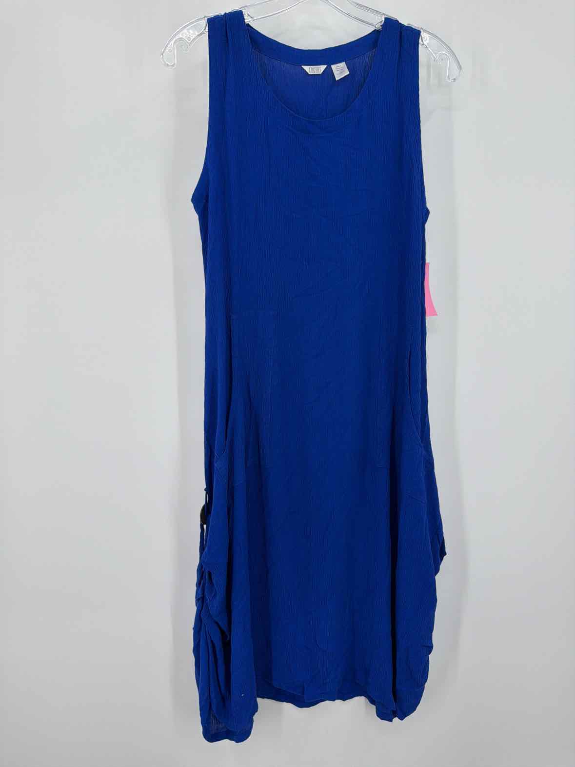 Pre-Owned Kaktus Blue Size Small Short Sleeveless Dress | True Fashionistas.