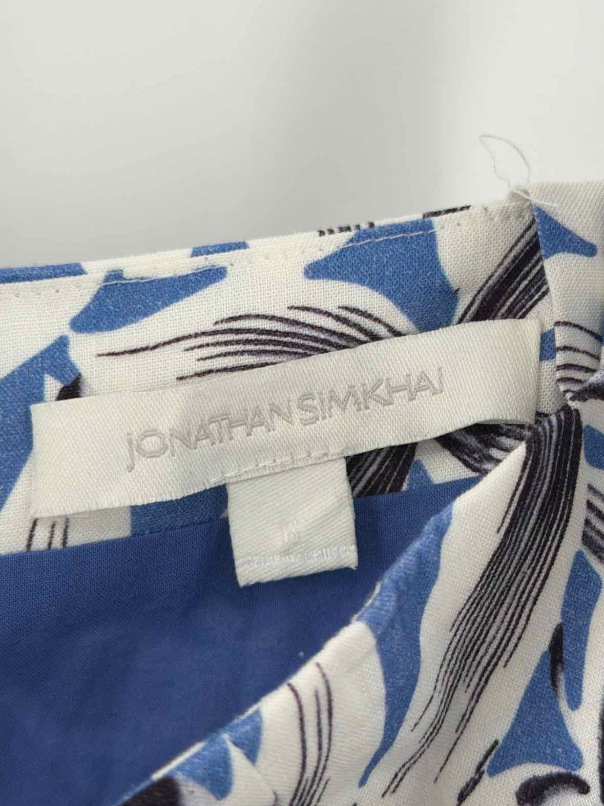 Pre-Owned Jonathan Simkhai Blue Size 6 Sleeveless Jumpsuit | True Fashionistas.