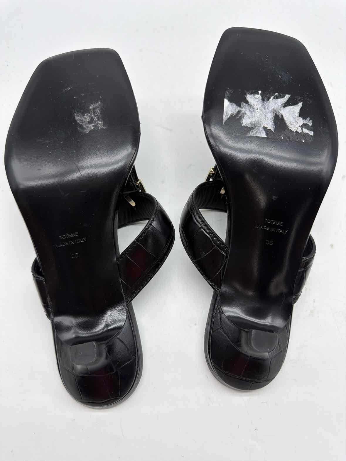 Pre-Owned Toteme Black Size 36 Mule Heels | True Fashionistas.