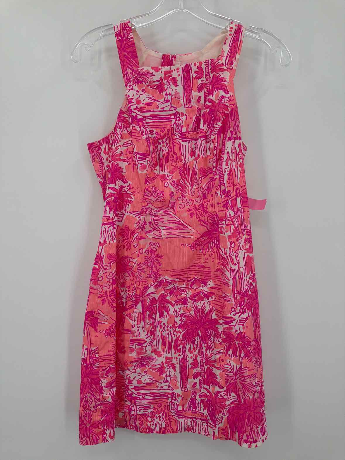 Pre-Owned Lilly Pulitzer Pink Size 0 Short Sleeveless Dress | True Fashionistas.