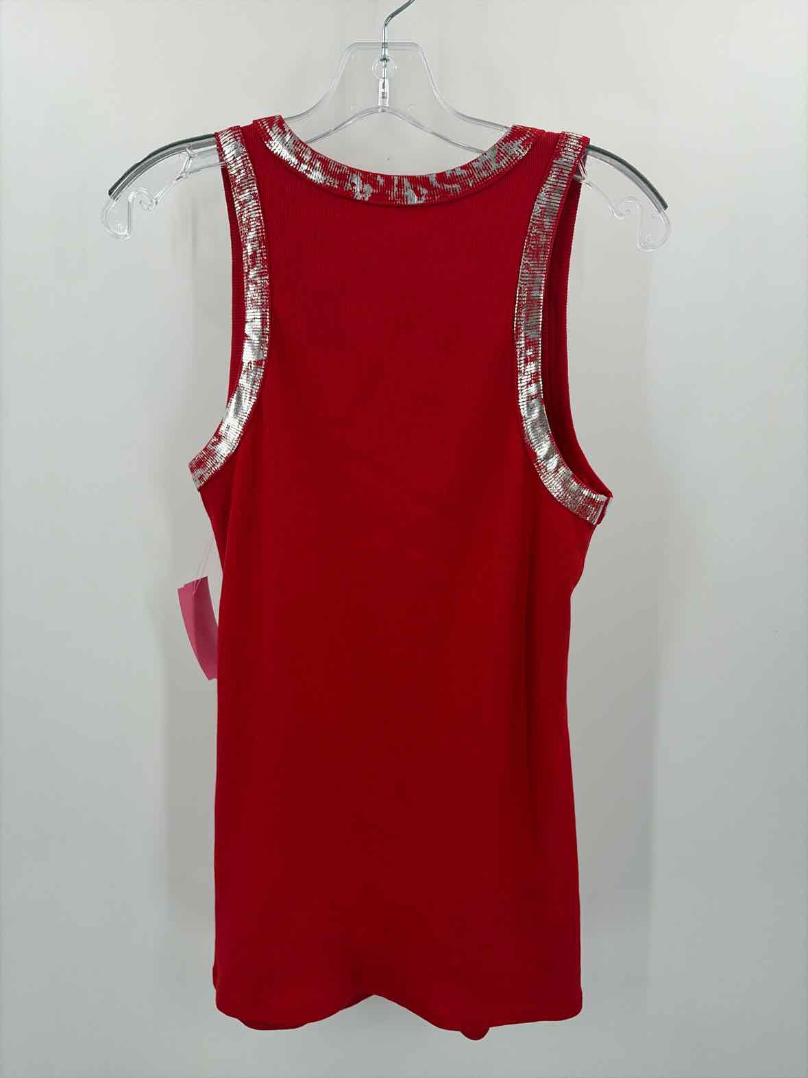 Pre-Owned Made In Italy Red Size One Size Tank Top | True Fashionistas.