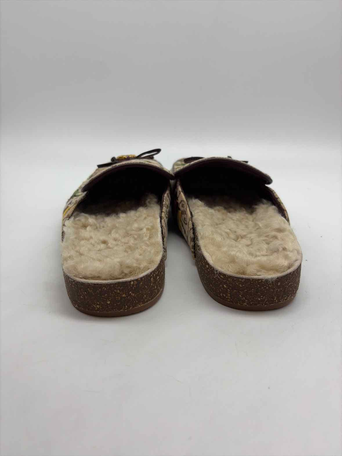 Pre-Owned Tory Burch Tan Size 8.5 Slip On Slippers | True Fashionistas.