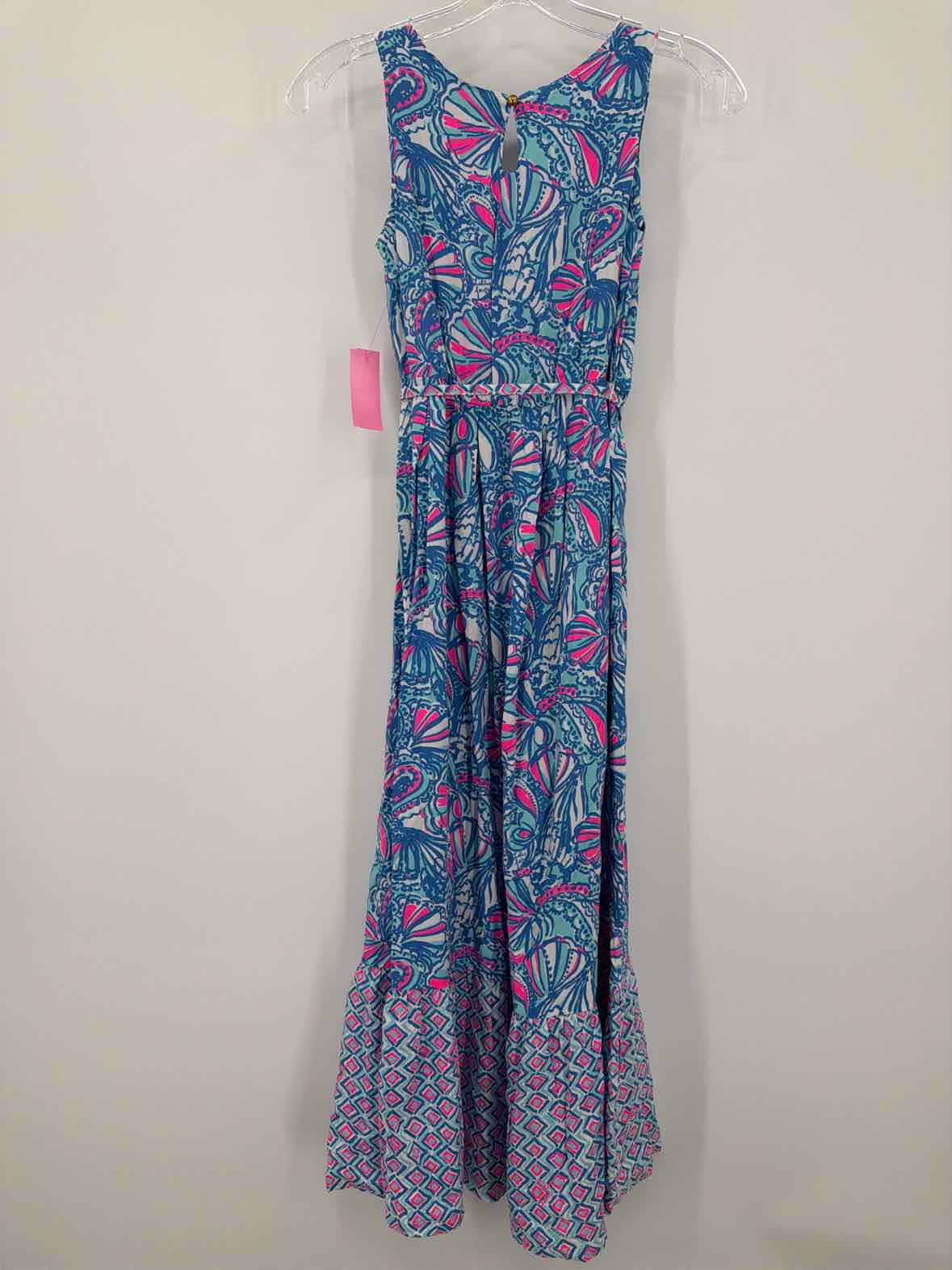 Pre-Owned Lilly Pulitzer Target Blue Size Large Long Sleeveless Dress | True Fashionistas.