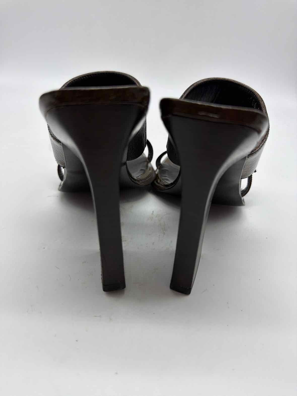 Pre-Owned Gucci Brown Size 6 Mule Heels | True Fashionistas.