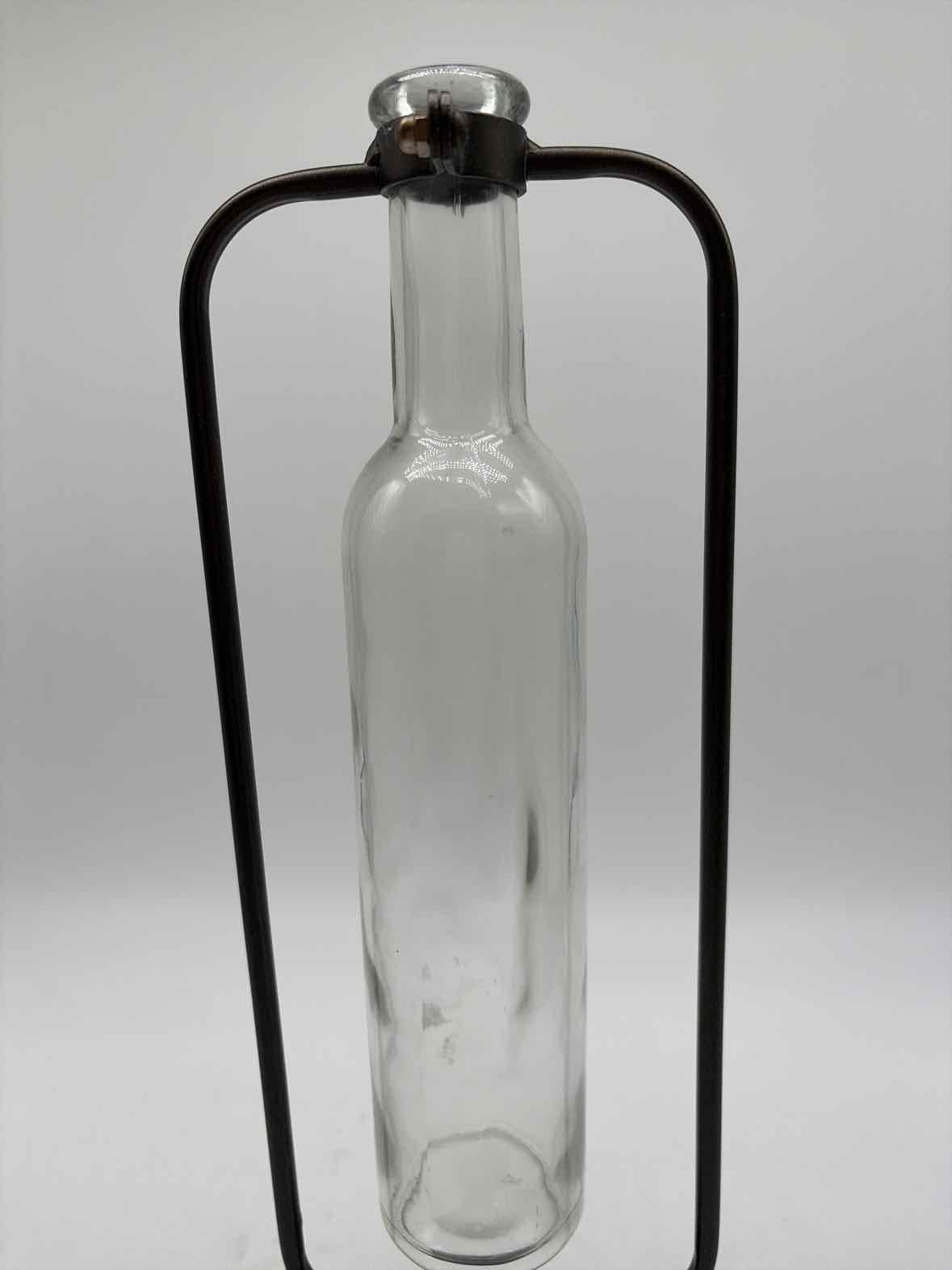 Clear Glass Bud Vase On Stand Decorative Accessory | True Fashionistas.