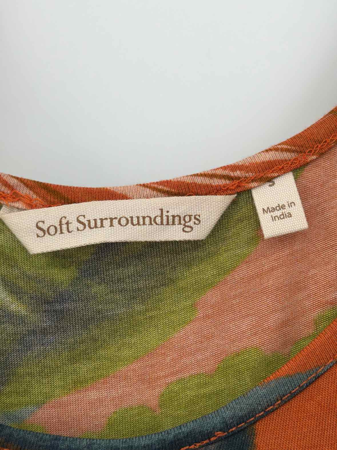 Pre-Owned Soft Surroundings Tan Size Small Long Sleeveless Dress | True Fashionistas.