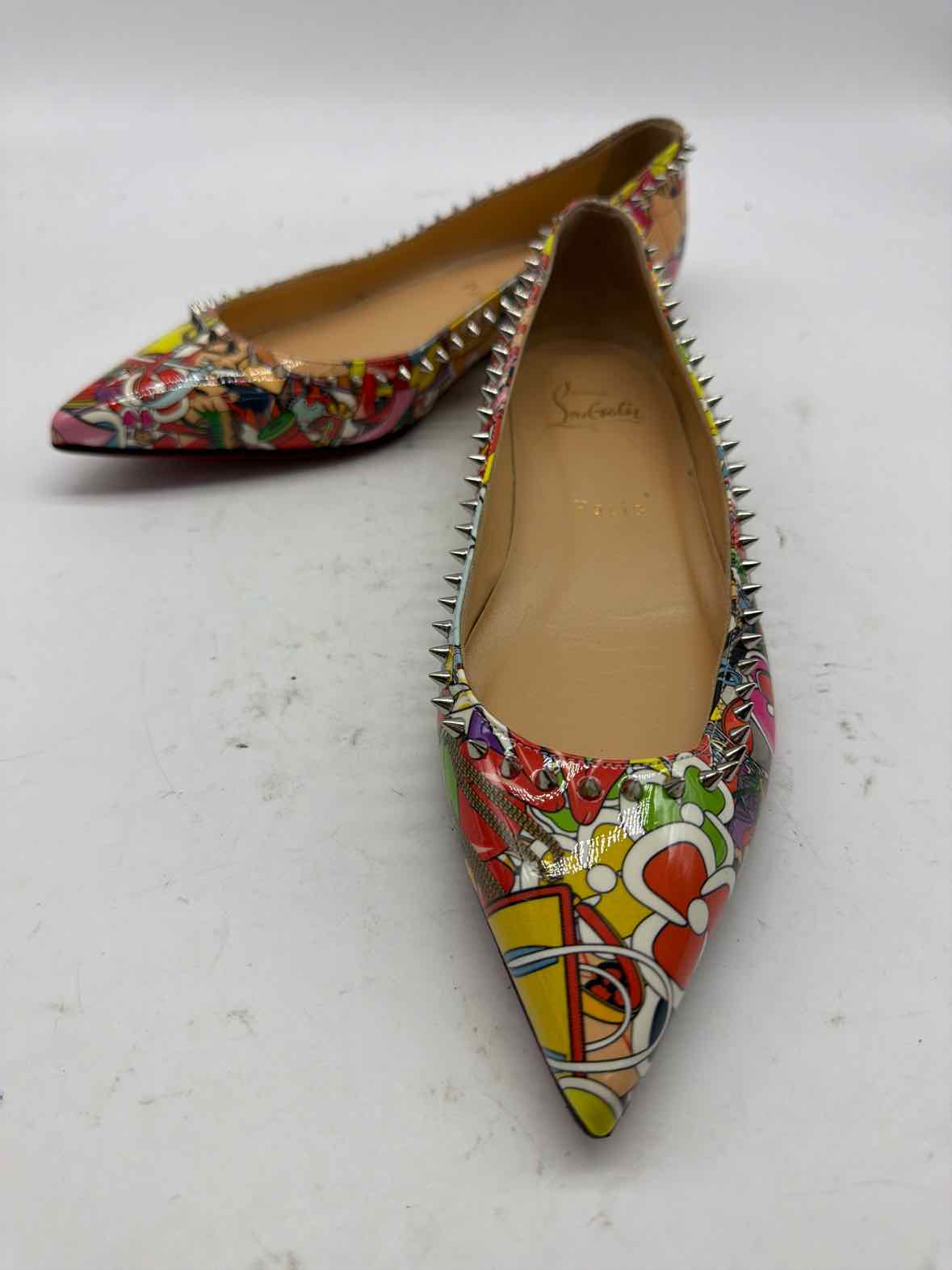 Pre-Owned Christian Louboutin Multi-Color Size 36 Ballet Flat Flats | True Fashionistas.