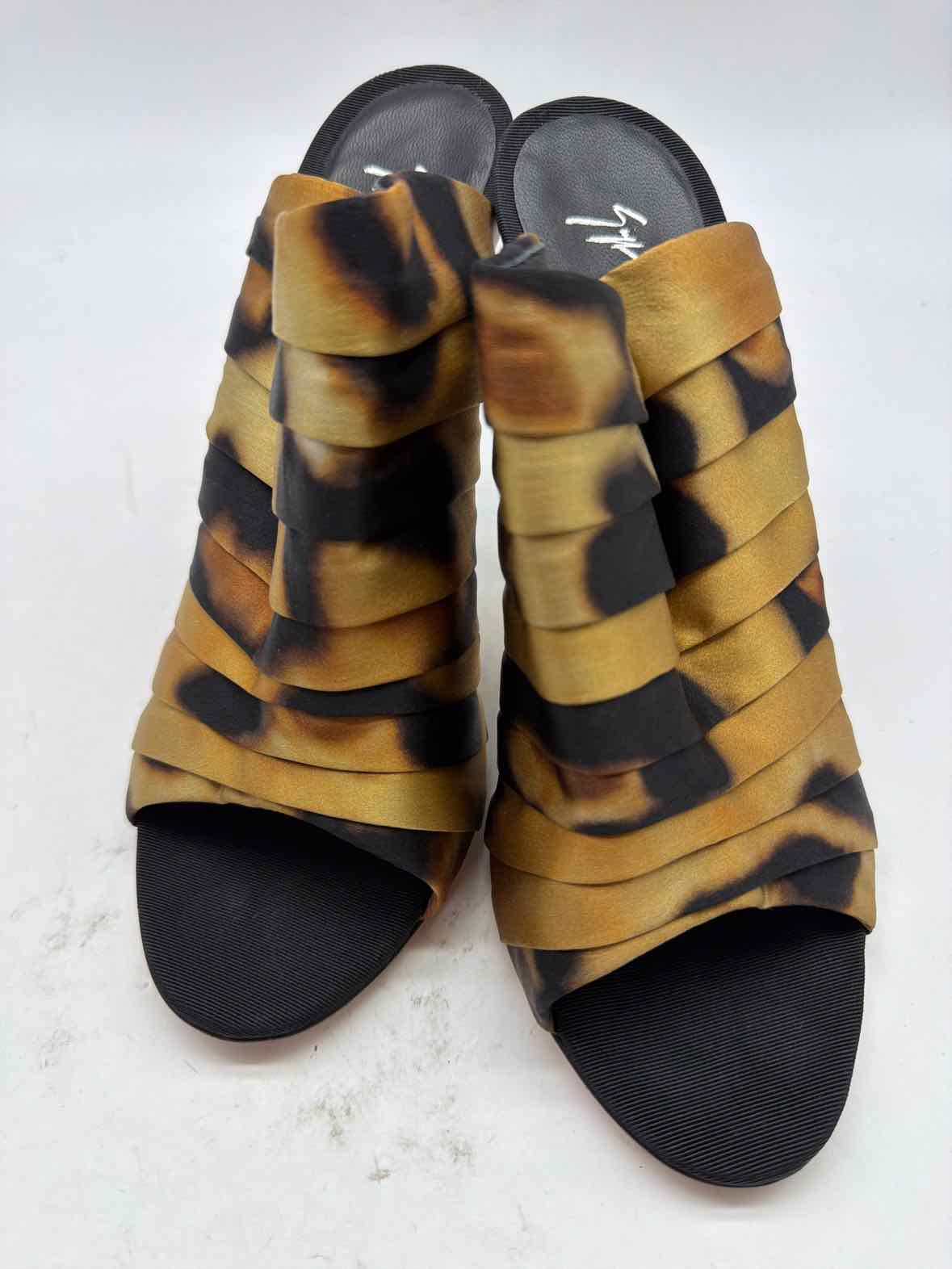 Pre-Owned Giuseppe Zanotti Tan Size 8 Caged Heels | True Fashionistas.