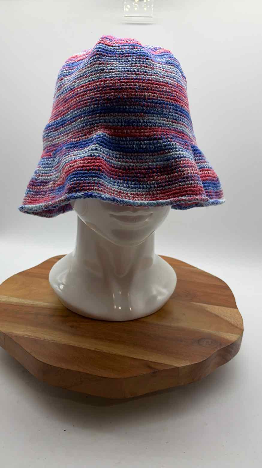 Soraya Hennessy Blue Knit Bucket Hats | True Fashionistas.