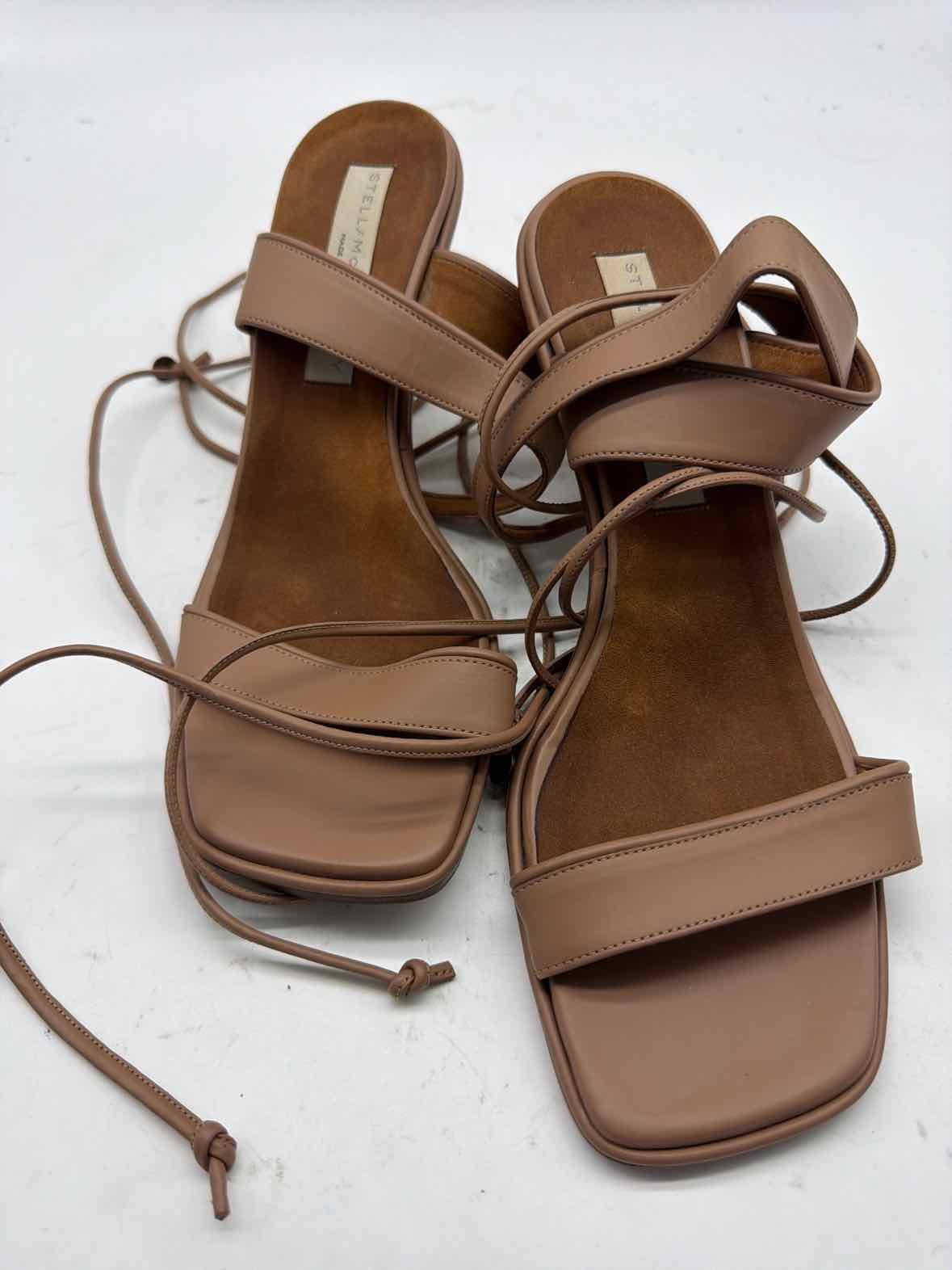 Pre-Owned Stella McCartney Tan Size 8.5 Strappy Heels | True Fashionistas.