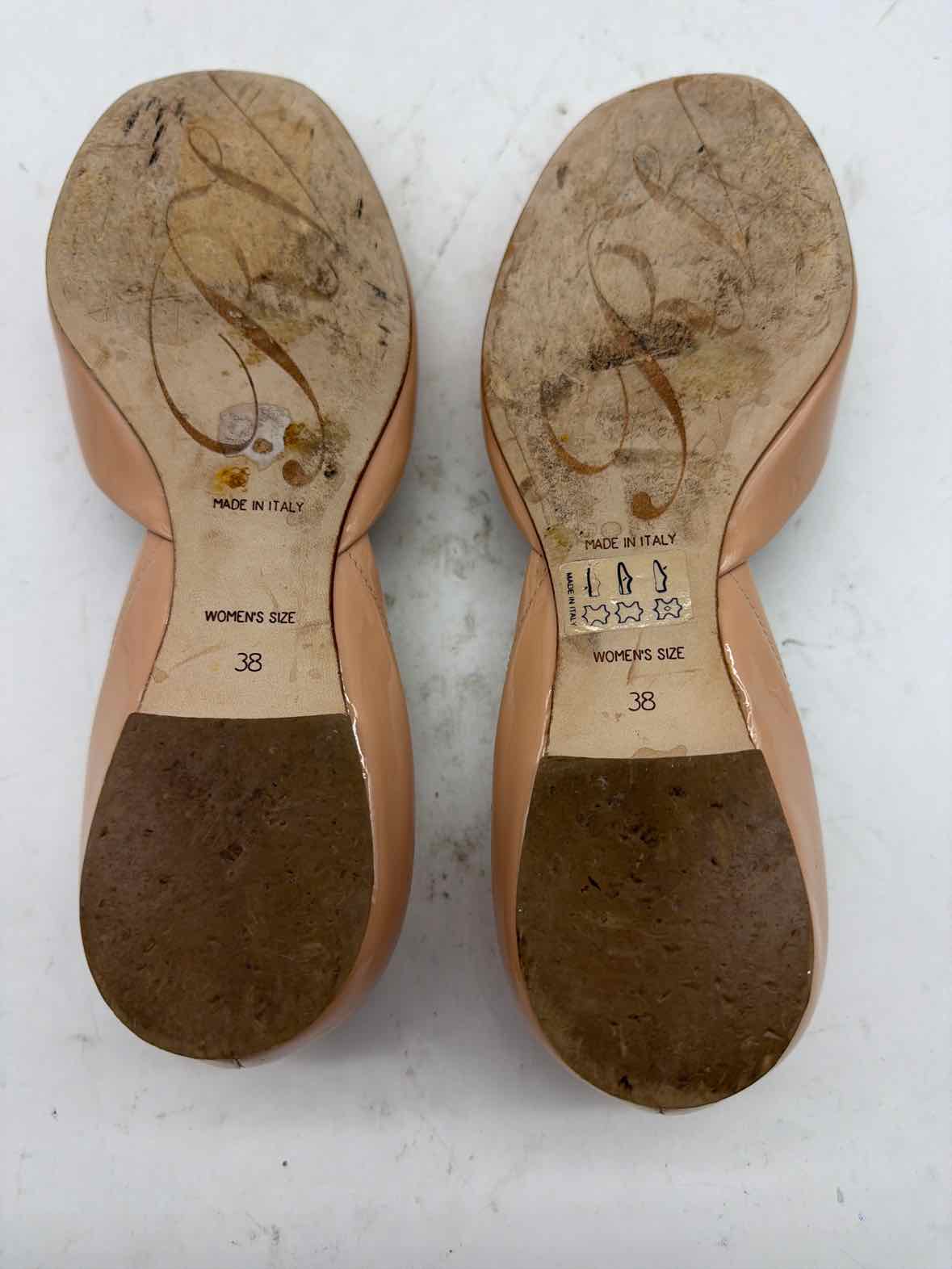 Pre-Owned Roger Vivier Pink Size 8 Patent Leather D'orsay Flats | True Fashionistas.