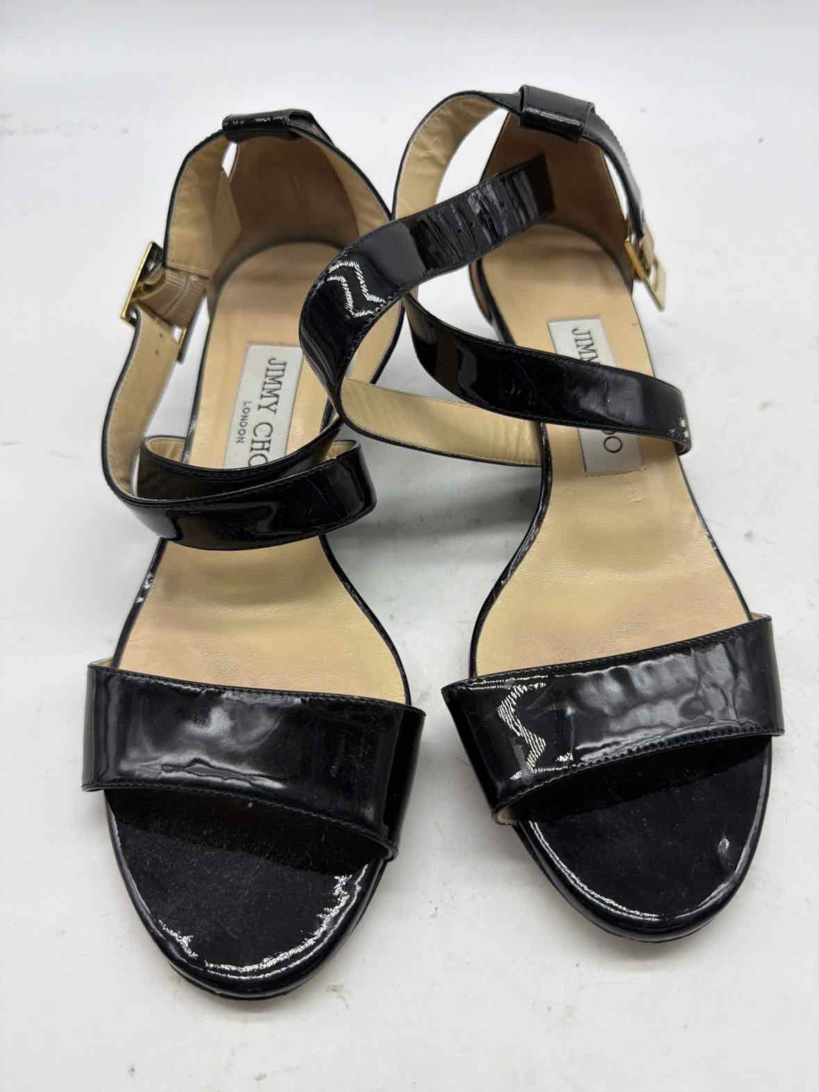 Pre-Owned Jimmy Choo Black Size 36 Wedge Heels | True Fashionistas.