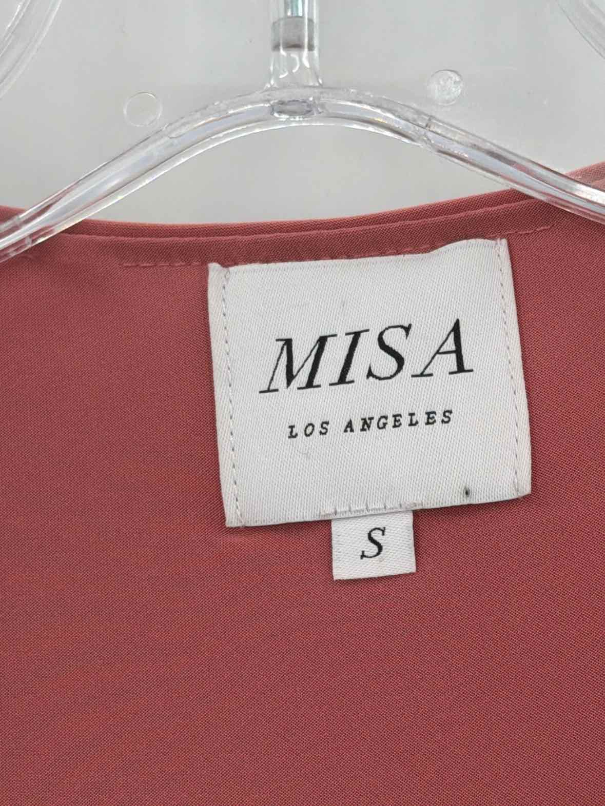 Pre-Owned Misa Pink Size Small Long Long Sleeve Dress | True Fashionistas.