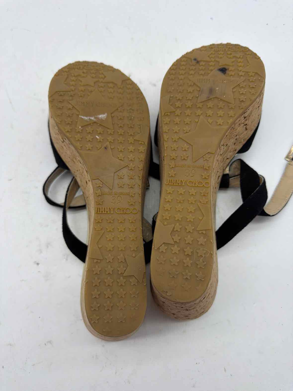Pre-Owned Jimmy Choo Black Size 9 Strappy Heels | True Fashionistas.