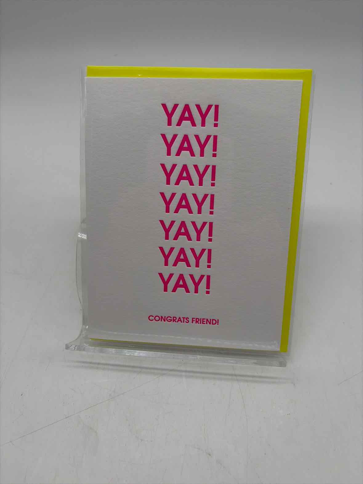 Yay Congrats Friend Greeting Card | True Fashionistas.