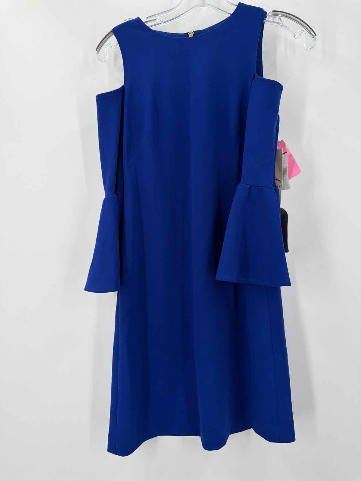 Pre-Owned Eliza J Blue Size 0 Short Long Sleeve Dress | True Fashionistas.
