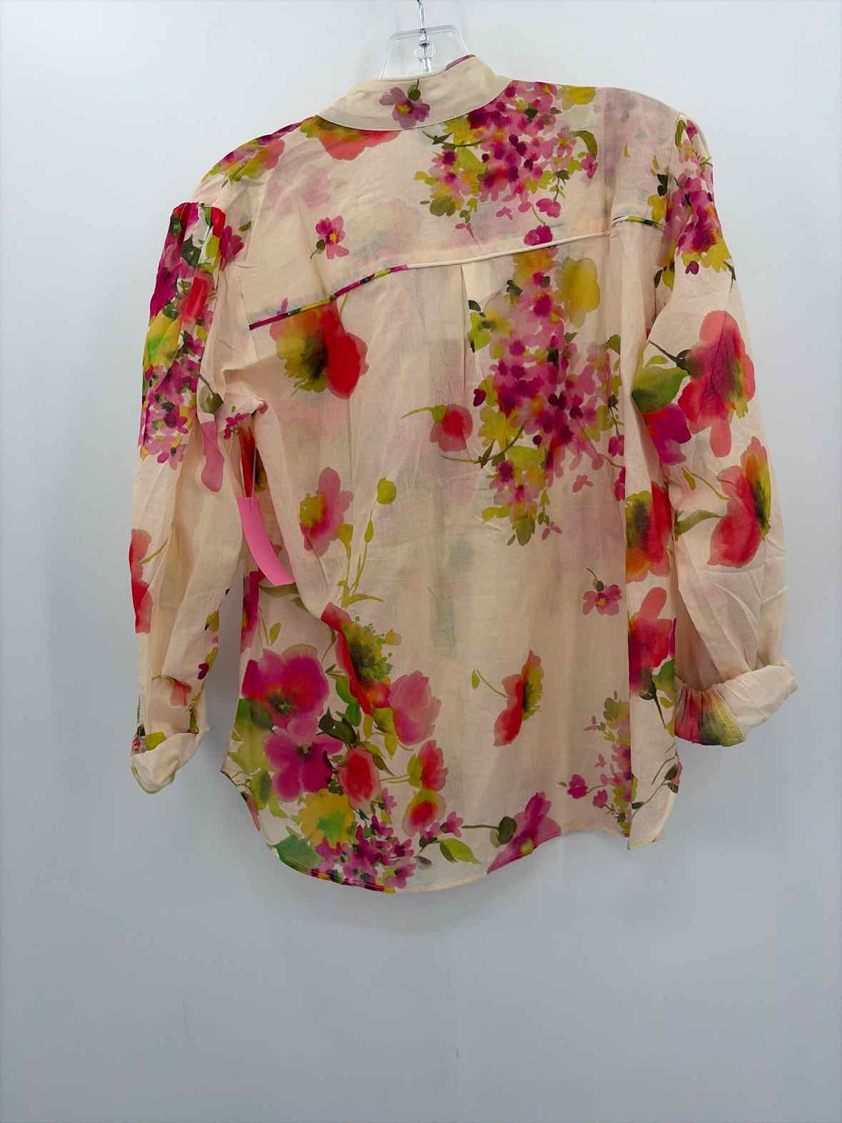 Pre-Owned Karina Grimaldi Pink Size Medium Button Down | True Fashionistas.