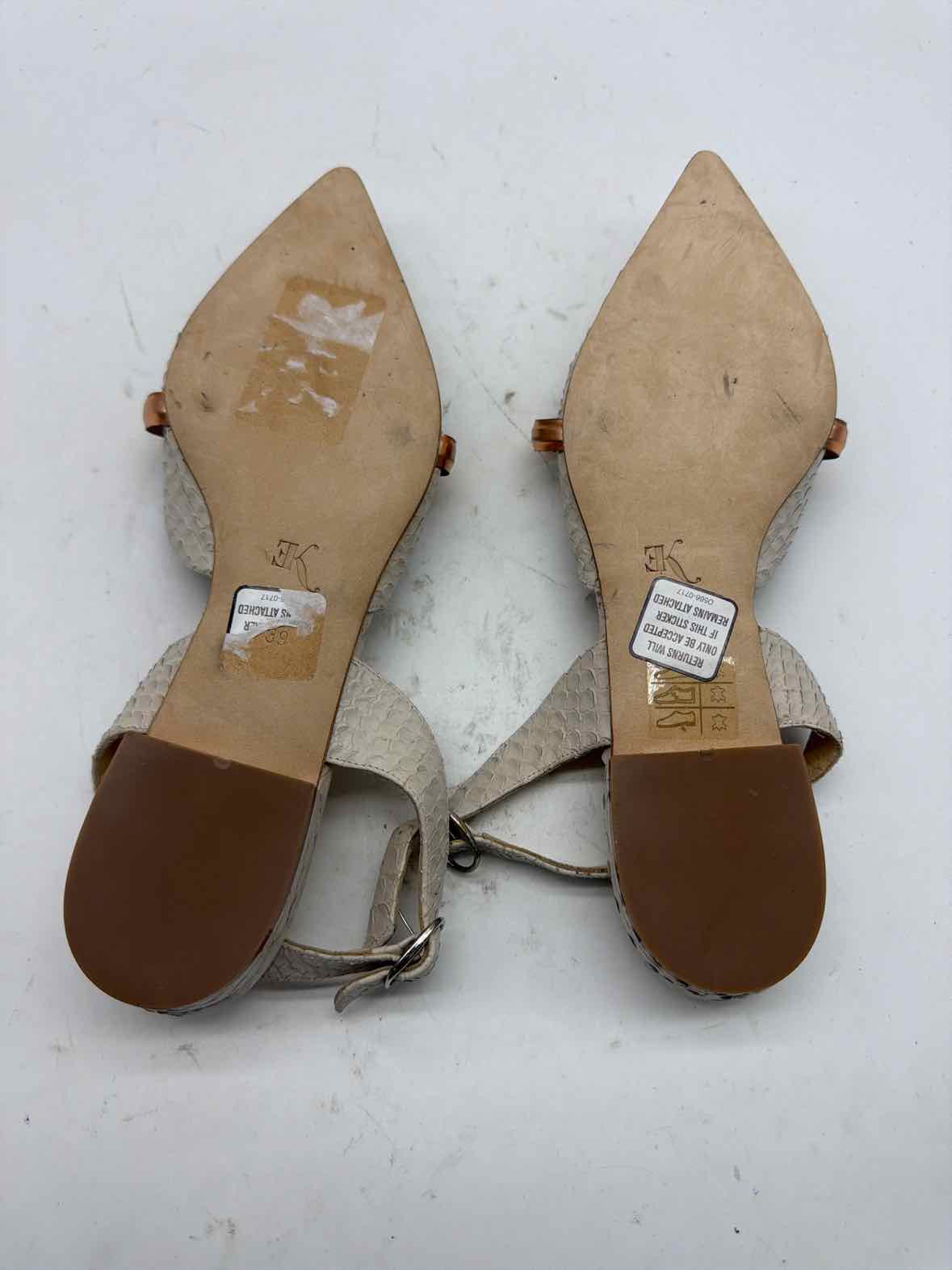 Pre-Owned Eugenia Kim Ivory Size 39 Slingback Sandals | True Fashionistas.