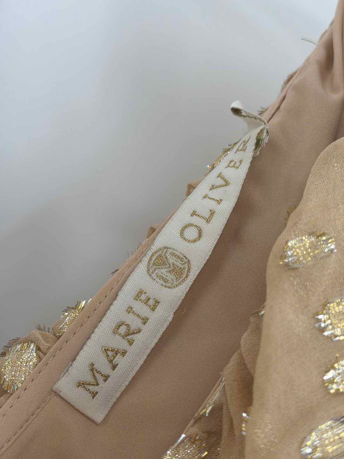 Pre-Owned Marie Oliver Gold Size 0 Long Sleeveless Dress | True Fashionistas.