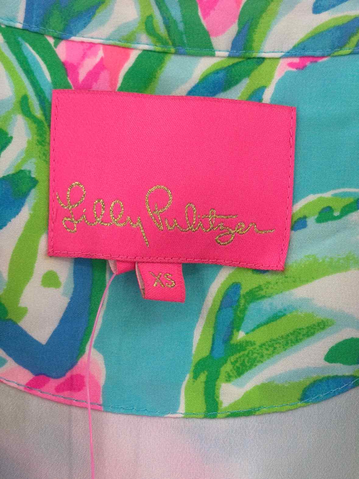 Pre-Owned Lilly Pulitzer Blue Size XS Short Long Sleeve Dress | True Fashionistas.