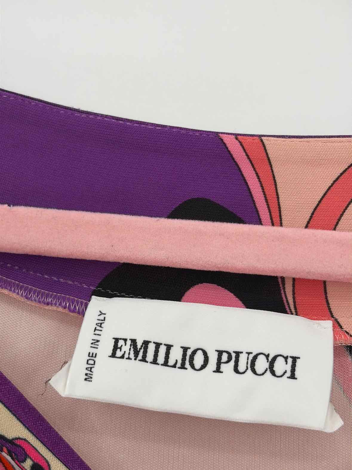Emilio Pucci Pink Size 4 Knee Length Long Sleeve Dress | True Fashionistas.
