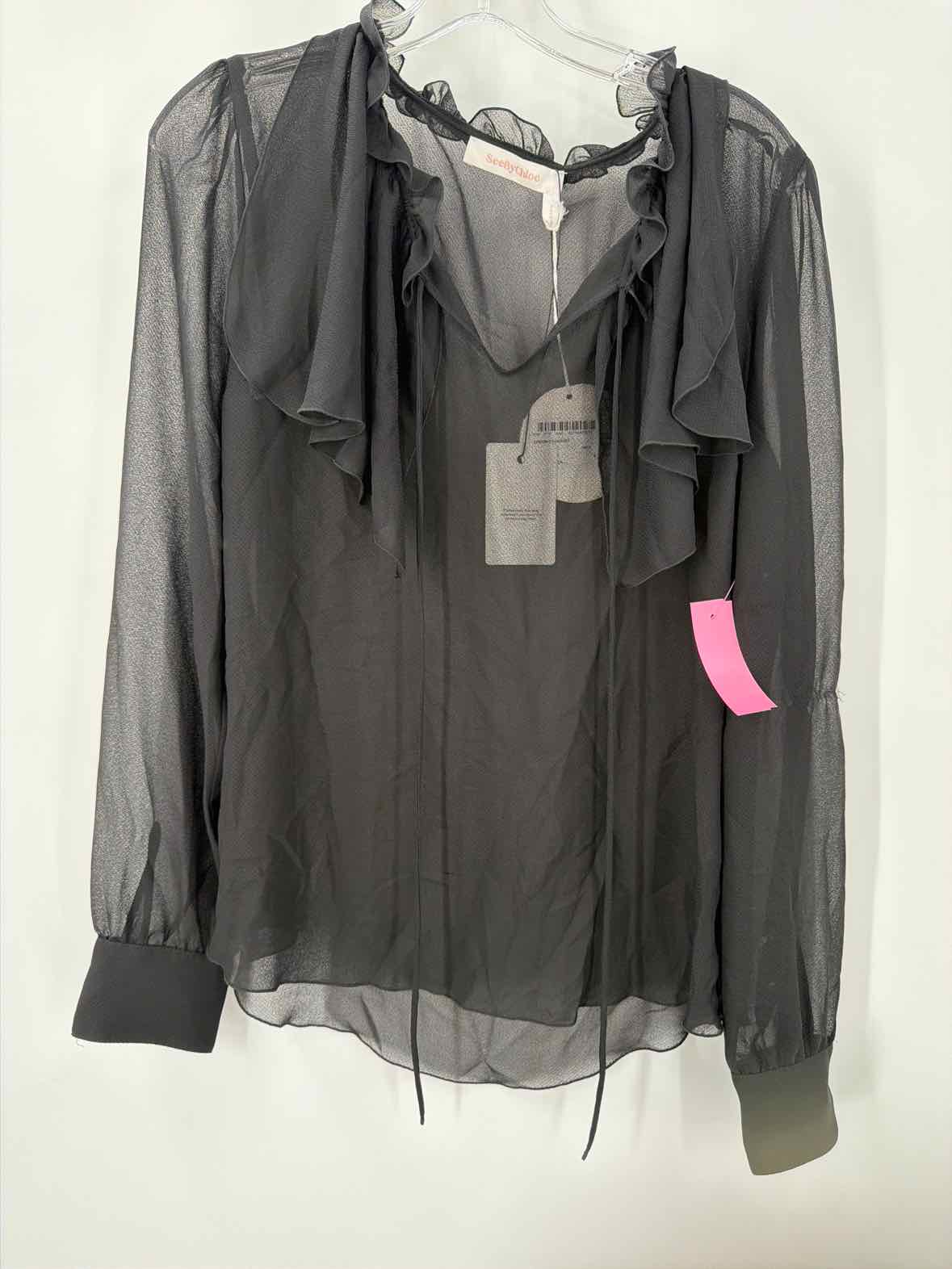 Pre-Owned See By Chloe Black Size 42 Blouse | True Fashionistas.