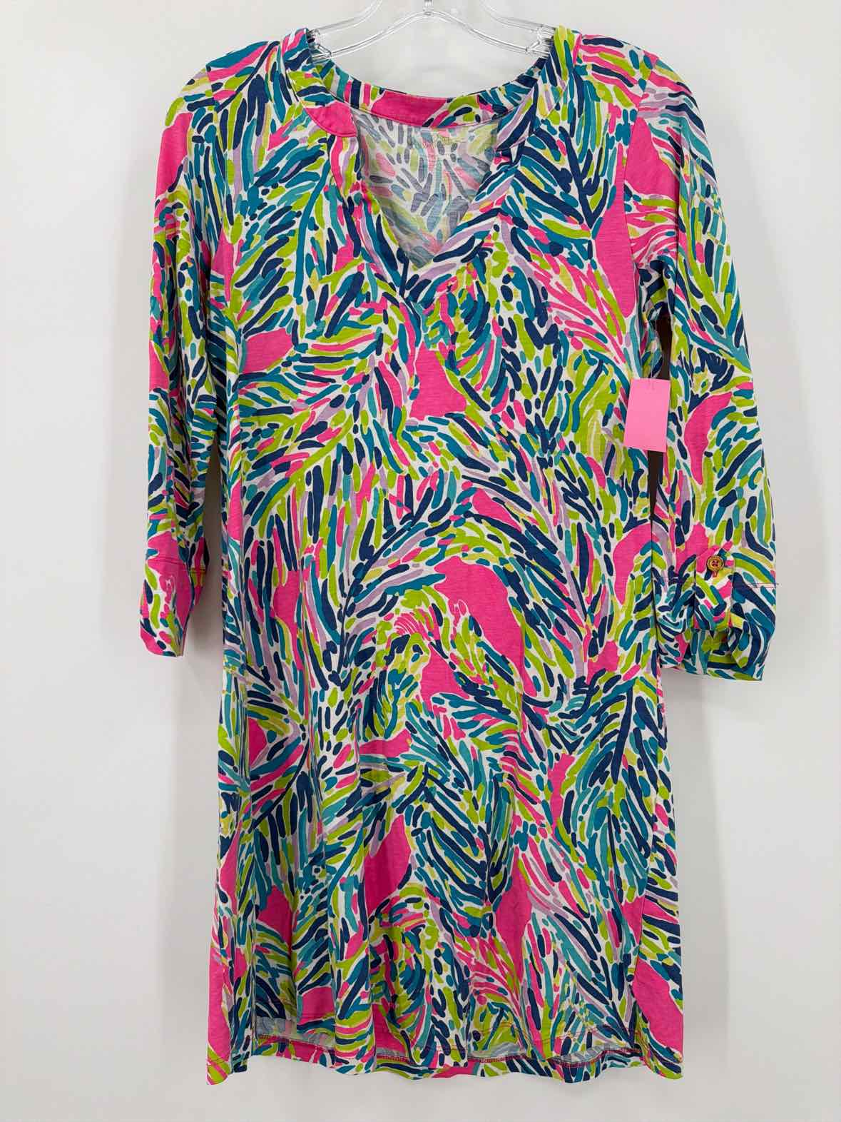 Pre-Owned Lilly Pulitzer Blue Size Small Short Long Sleeve Dress | True Fashionistas.