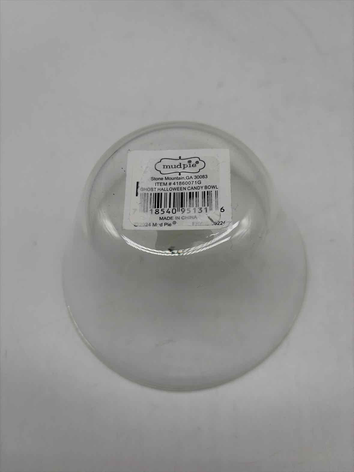 Mud Pie Clear Glass Ghost Candy Bowl Halloween | True Fashionistas.