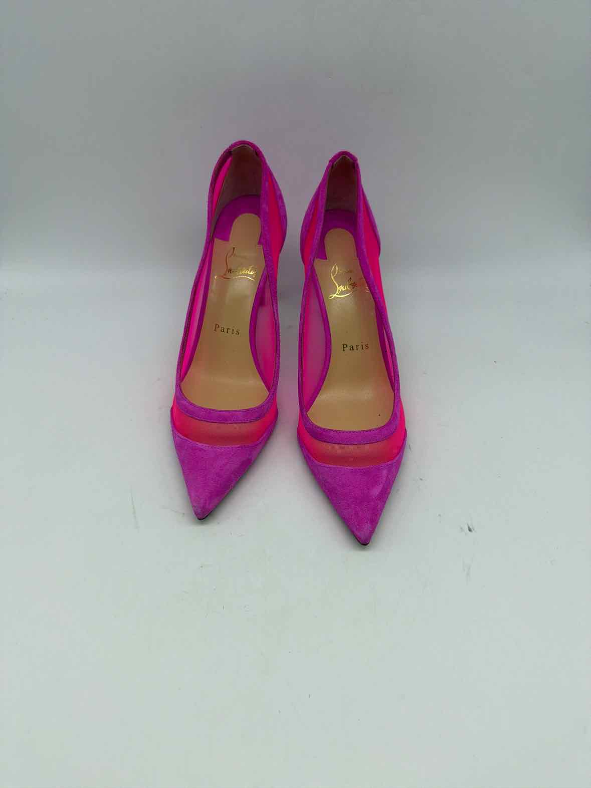 Pre-Owned Christian Louboutin Pink Size 38 Pump Heels | True Fashionistas.
