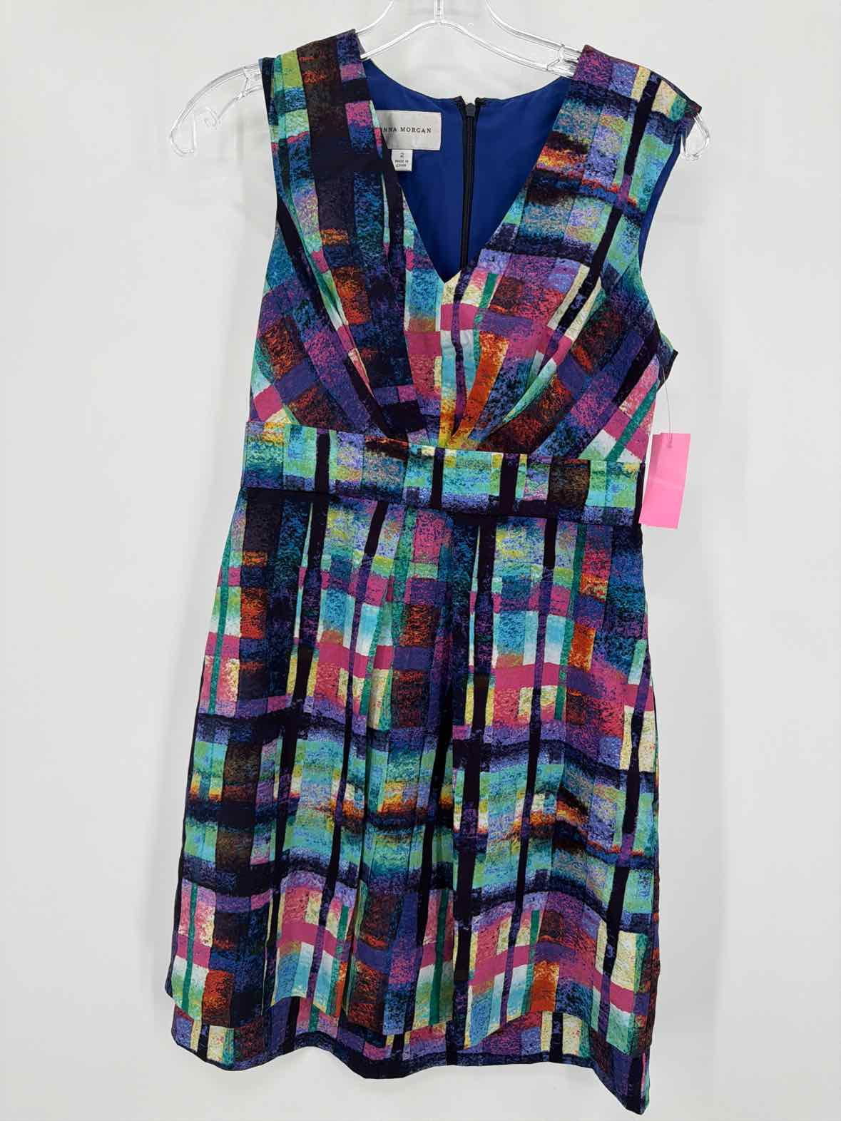 Pre-Owned Donna Morgan Blue Size 2 Short Sleeveless Dress | True Fashionistas.