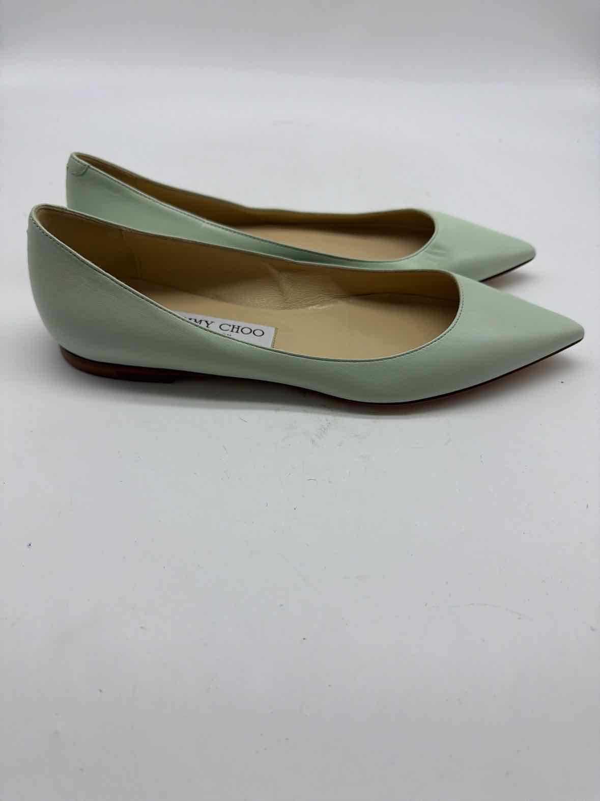 Pre-Owned Jimmy Choo Blue Size 36 Slip On Flats | True Fashionistas.