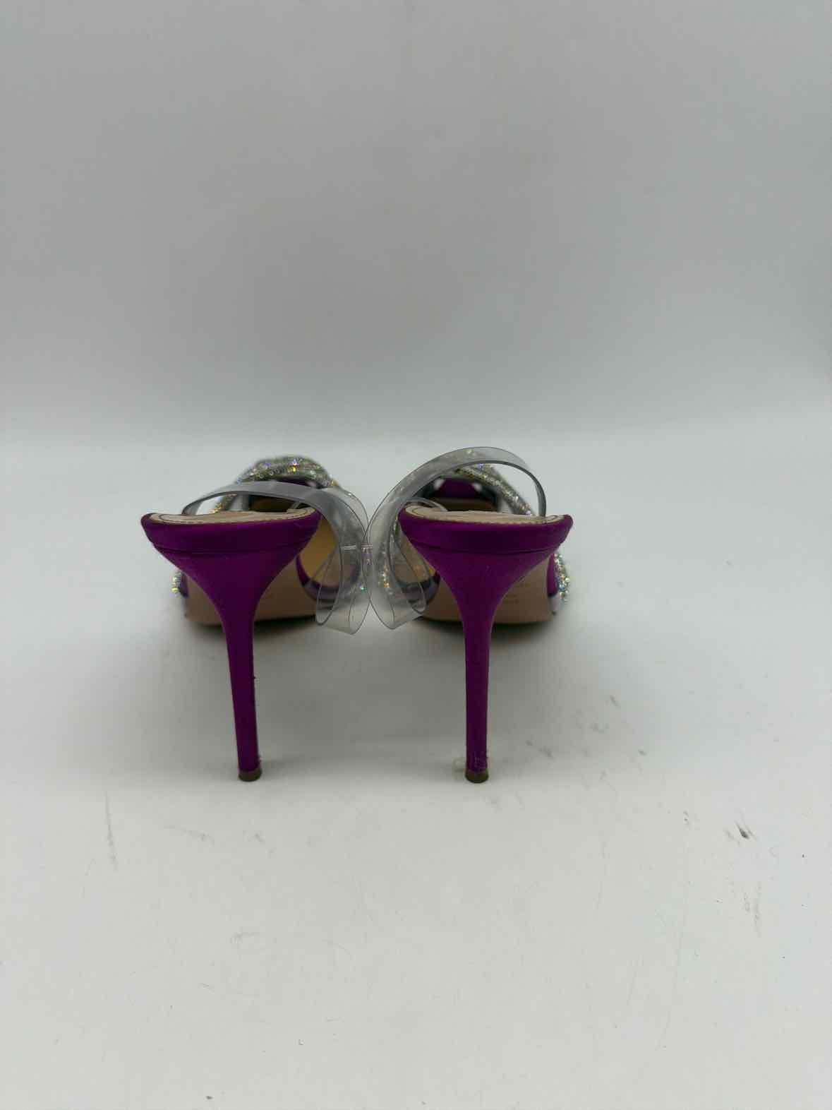 Pre-Owned Aquazzura Purple Size 37 Slingback Heels | True Fashionistas.