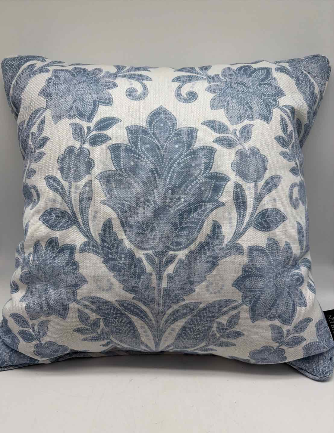 Ralph Lauren Blue & White Fabric Pillow | True Fashionistas.