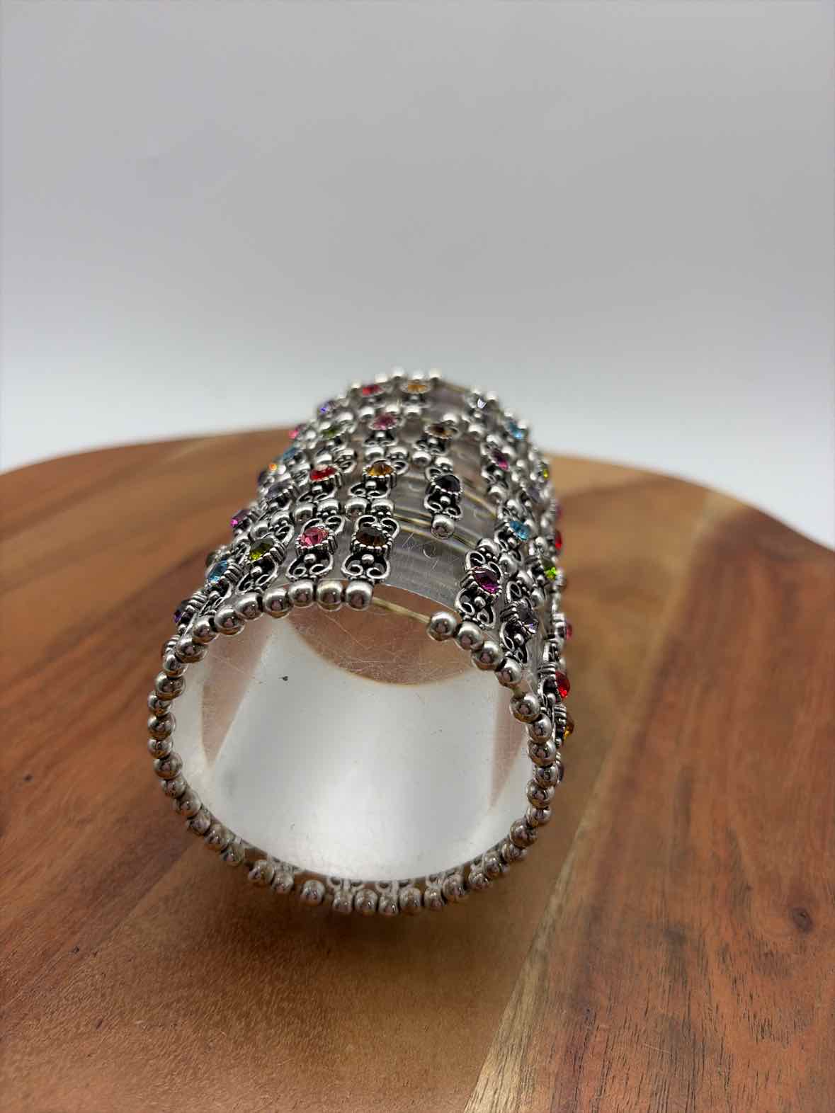 Multi-Color Wide Stretchy Bracelet | True Fashionistas.