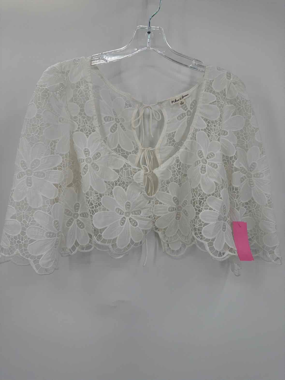 Pre-Owned For Love & Lemons White Size XL Blouse | True Fashionistas.