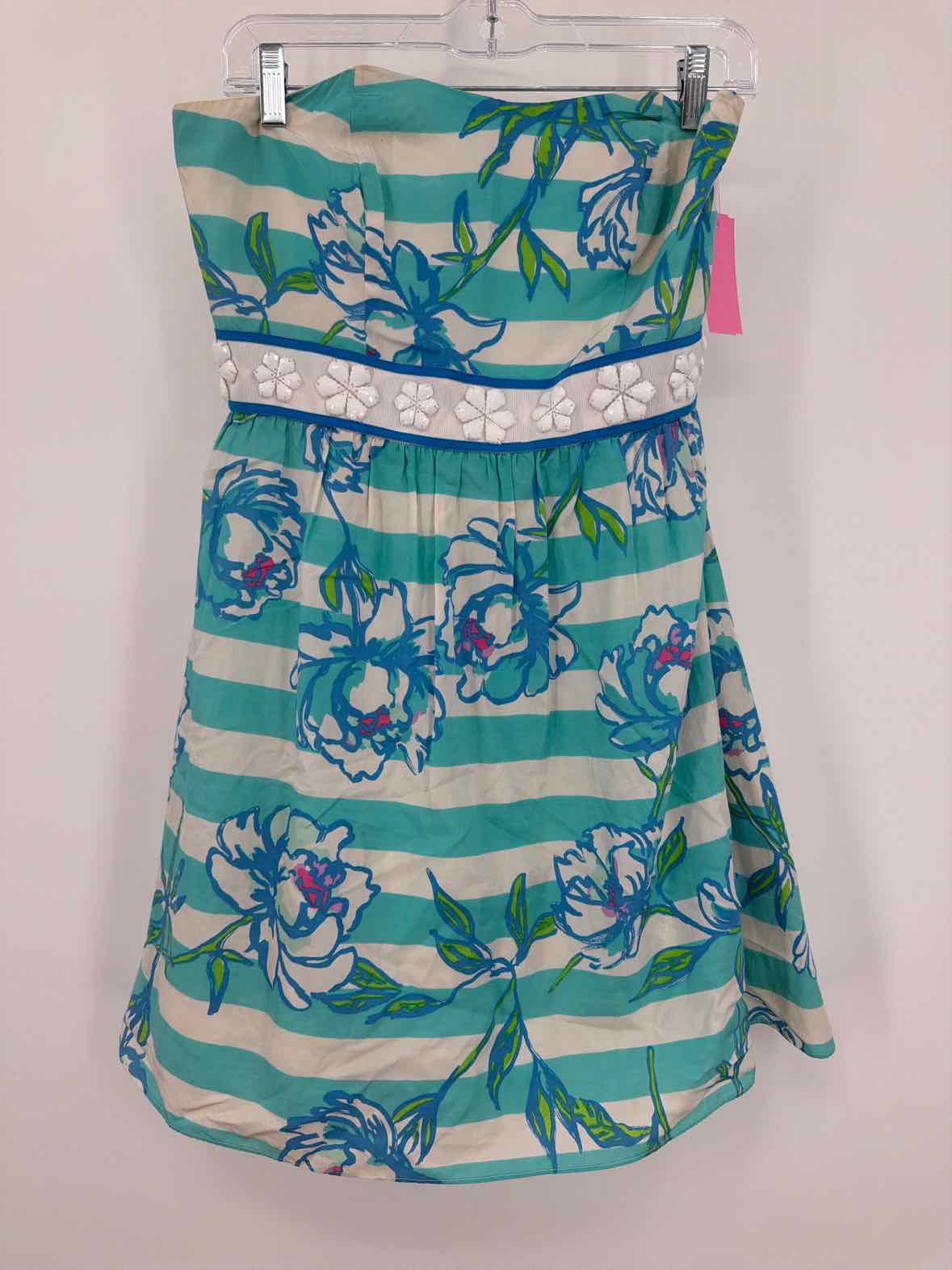 Pre-Owned Lilly Pulitzer Blue Size 4 Short Strapless Dress | True Fashionistas.