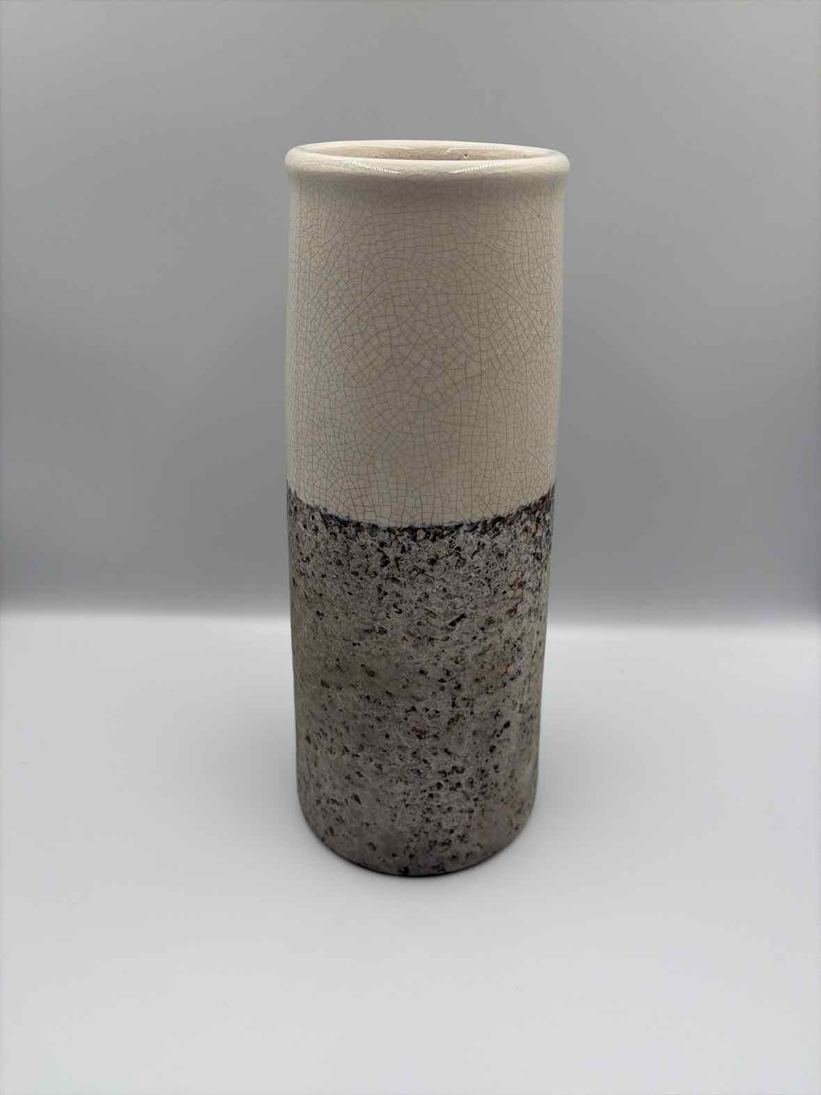 Cream & Grey Ceramic Vase | True Fashionistas.