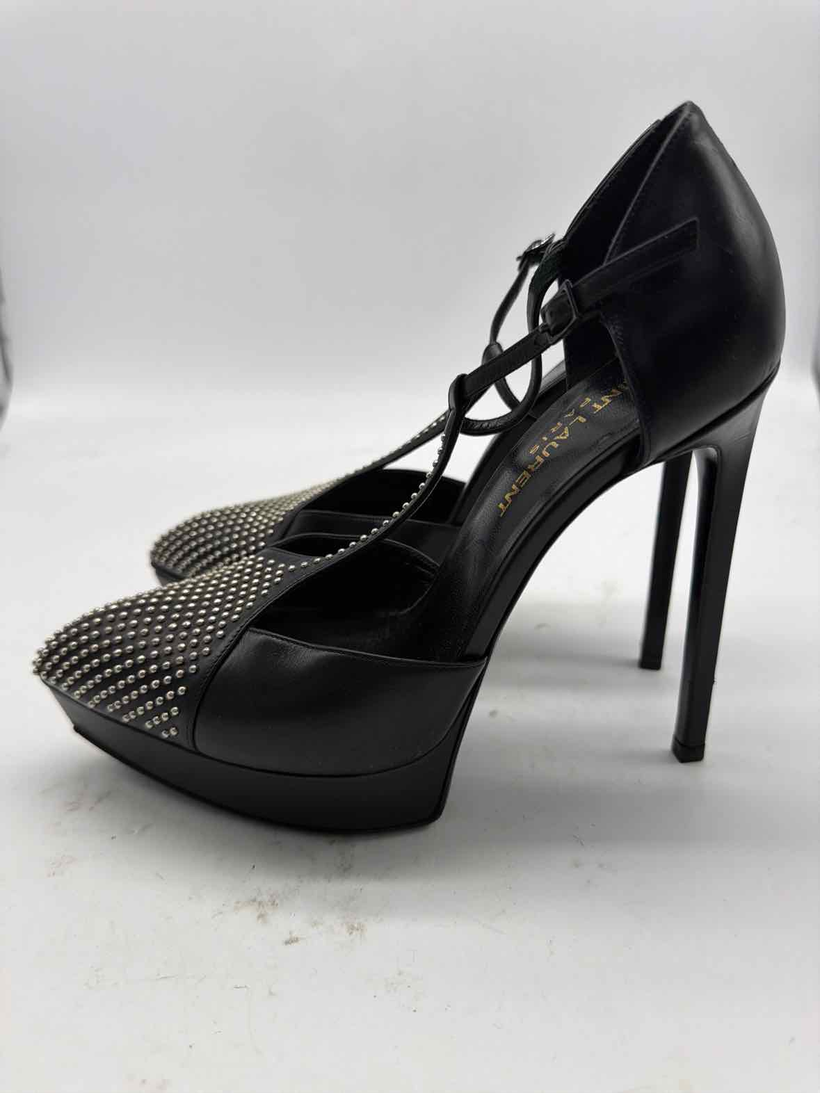Pre-Owned Saint Laurent Black Size 6 Stiletto Heels | True Fashionistas.