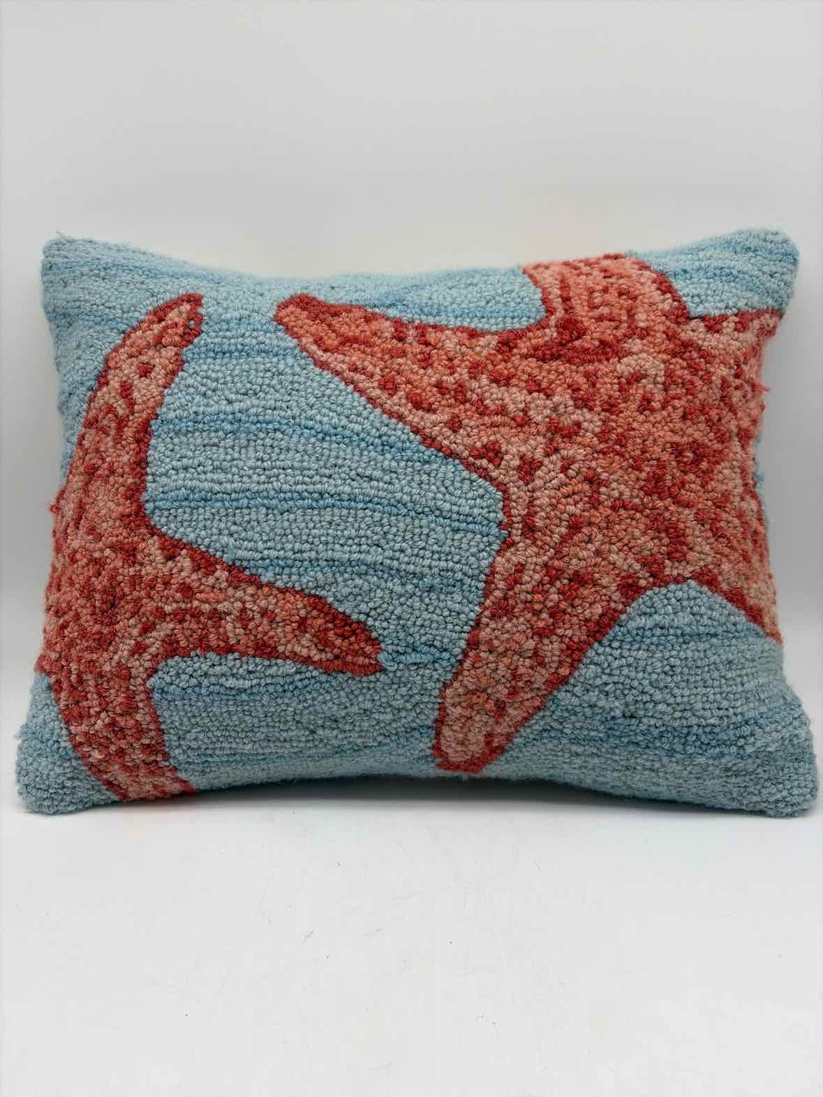 Orange & Blue Starfish Pillow | True Fashionistas.