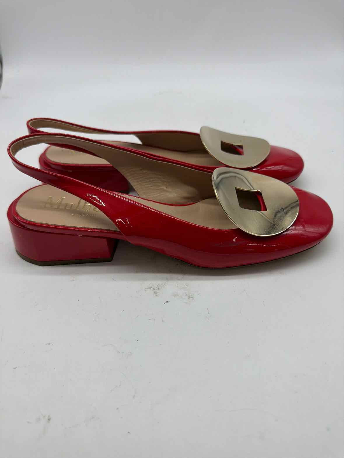 Pre-Owned Mulberry Red Size 36 Slingback Heels | True Fashionistas.
