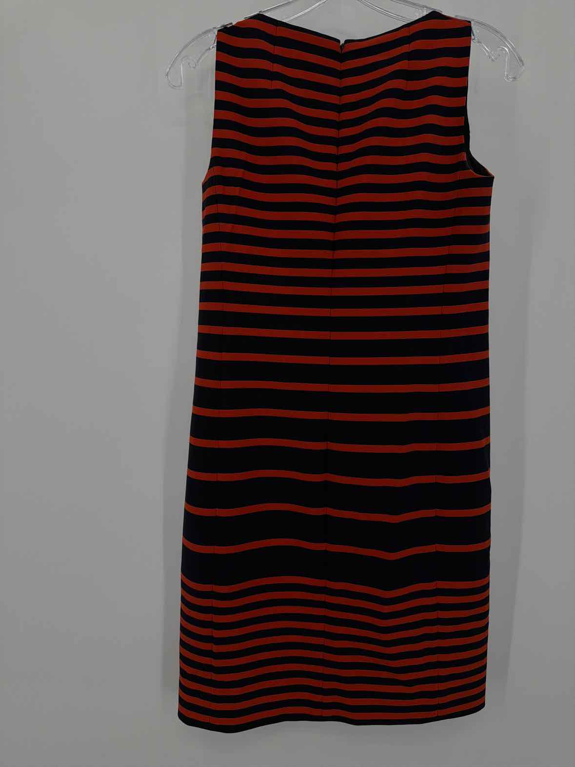 Pre-Owned Akris Punto Red Size 4 Stripe Short Sleeveless Dress | True Fashionistas.