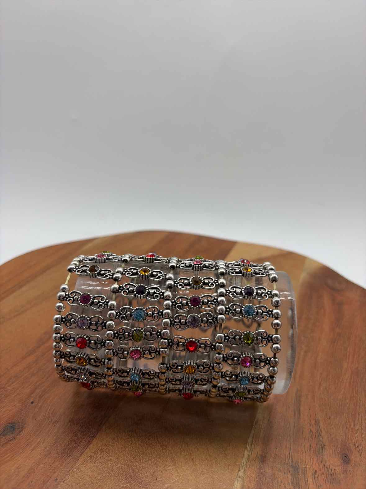 Multi-Color Wide Stretchy Bracelet | True Fashionistas.