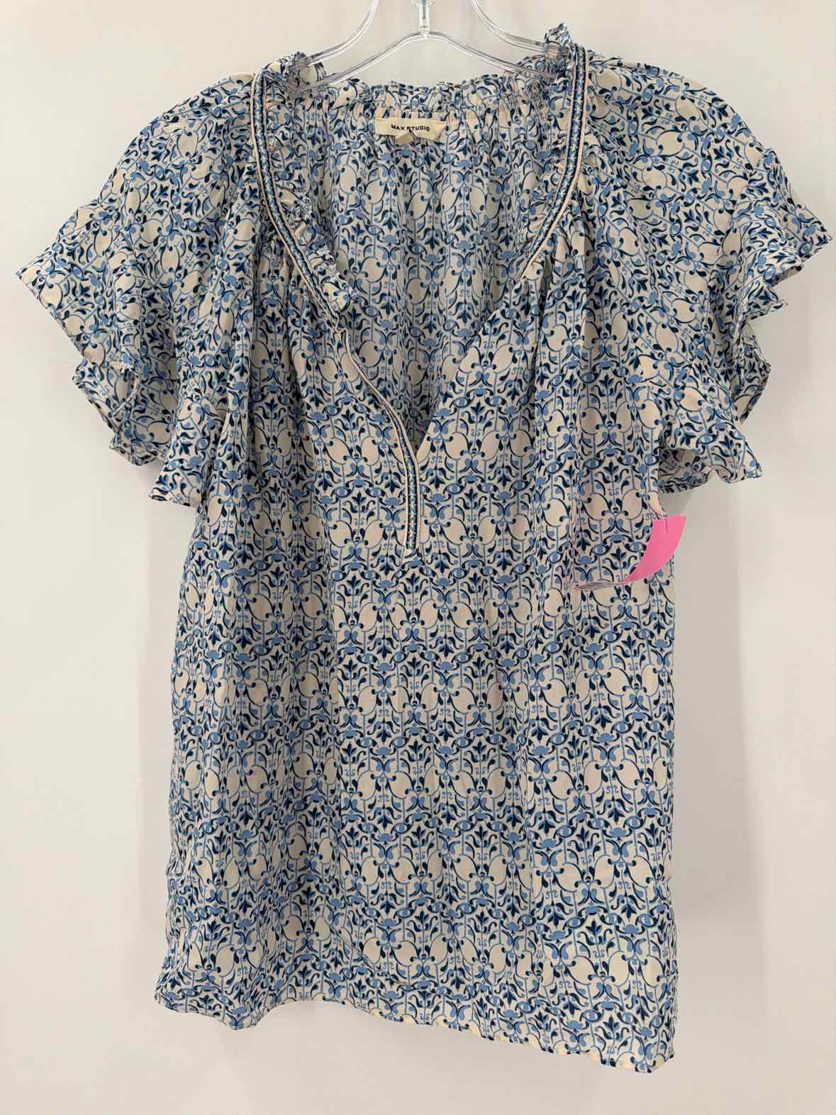 Pre-Owned Max Studio Blue Size Small Blouse | True Fashionistas.