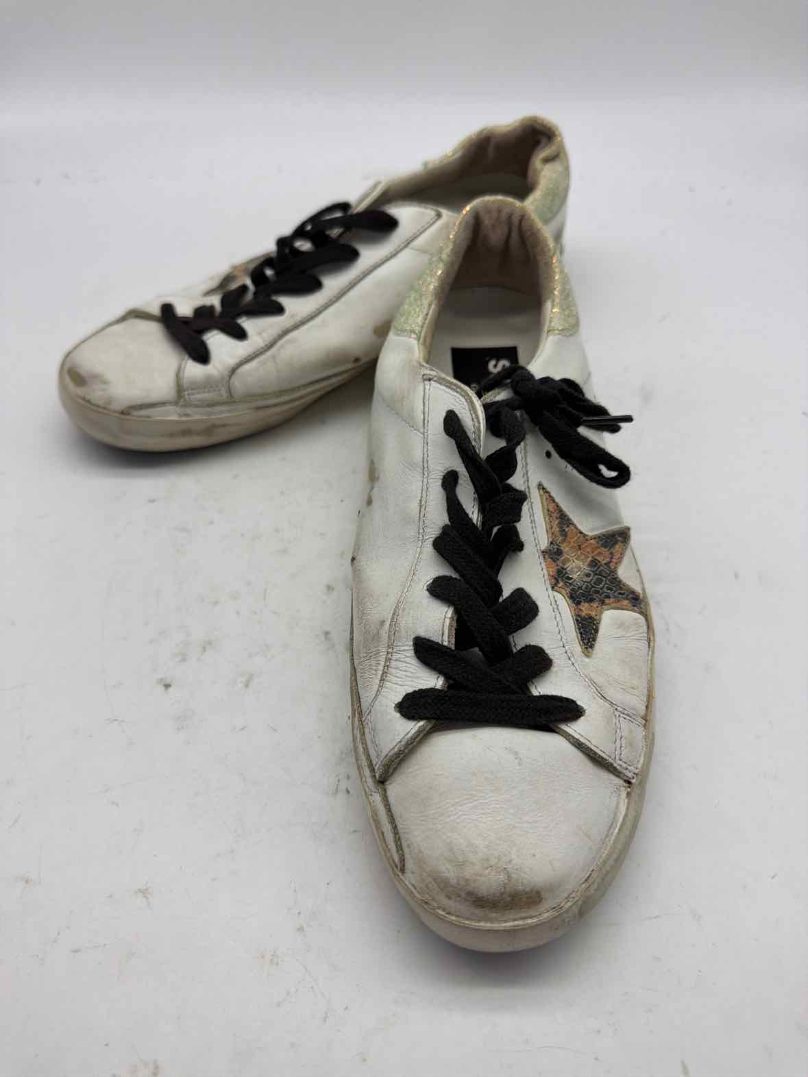 Pre-Owned Golden Goose White Size 7 Fashion Sneaker Athletic Shoes | True Fashionistas.