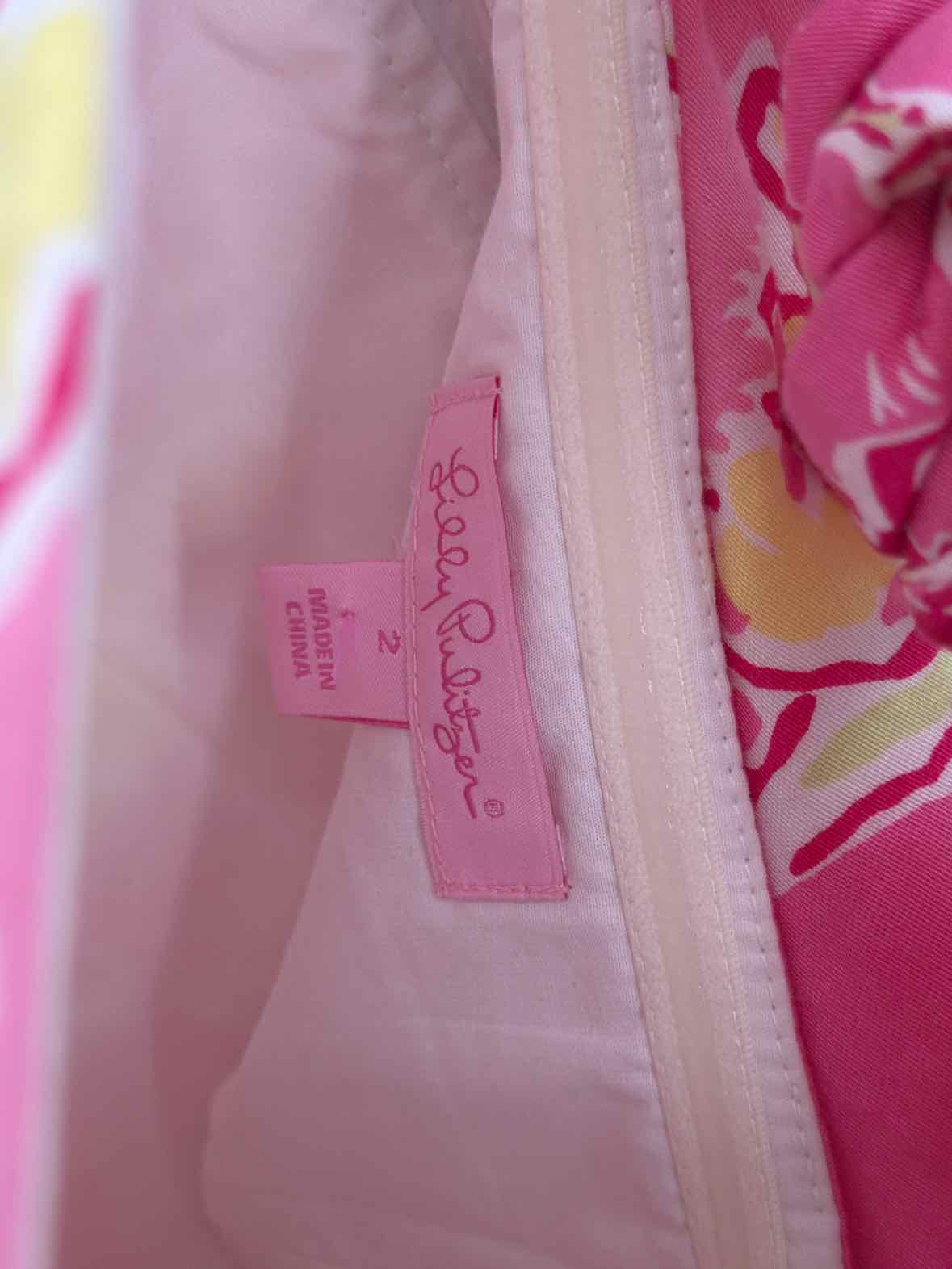 Pre-Owned Lilly Pulitzer Pink Size 2 Short Strapless Dress | True Fashionistas.