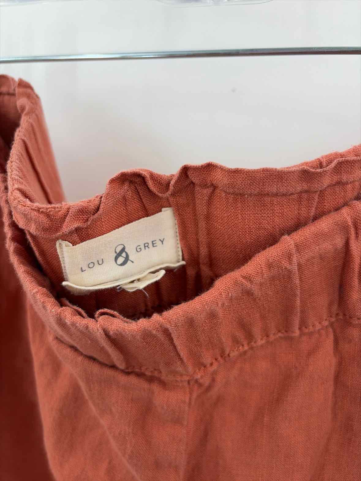 Pre-Owned Lou & Grey Orange Size Large Linen Basic Shorts | True Fashionistas.