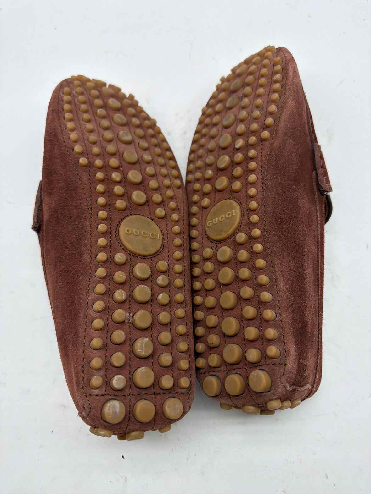 Pre-Owned Gucci Brown 8 drivers Men's Slip On | True Fashionistas.