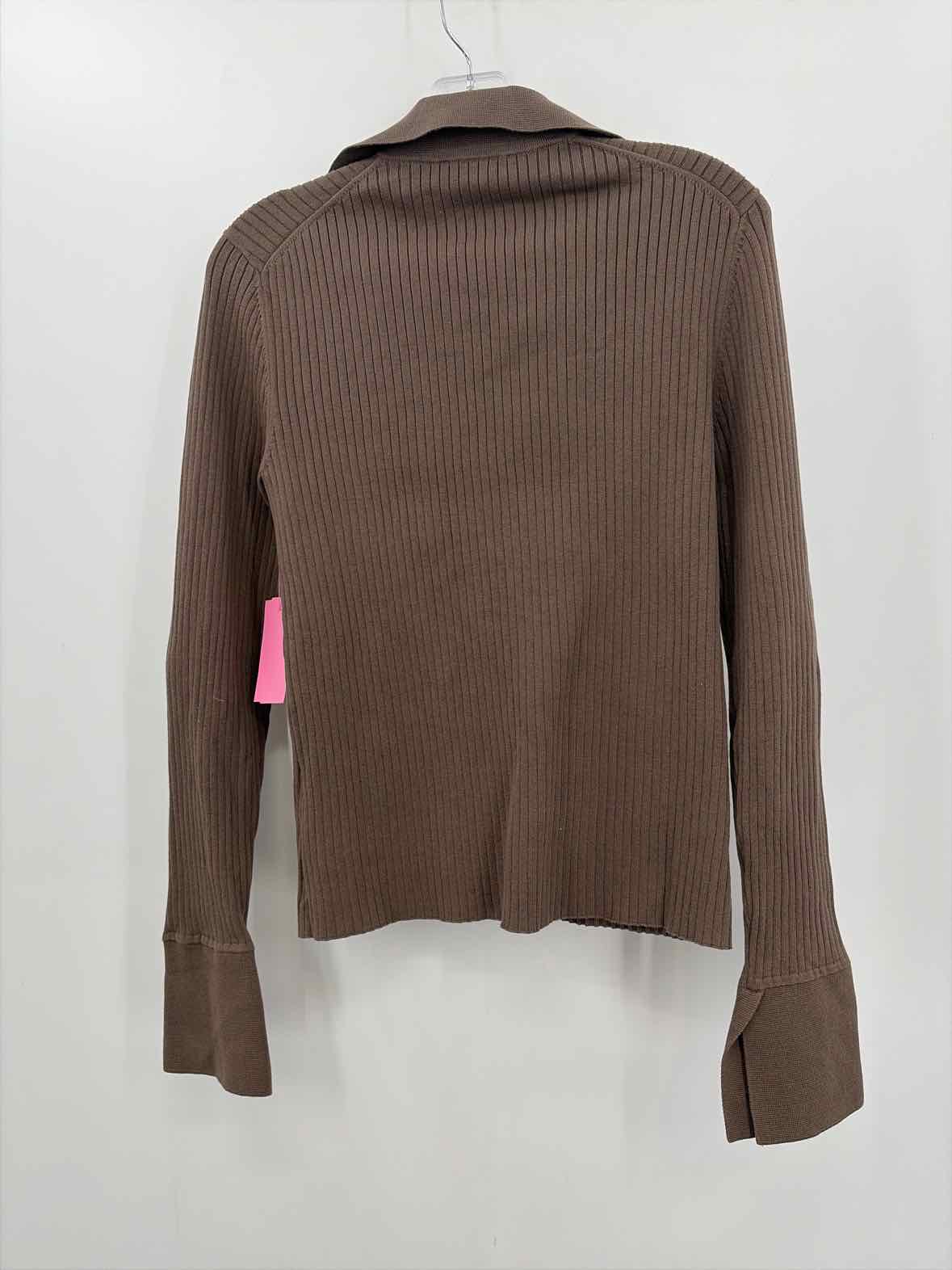 Pre-Owned Reformation Brown Size Medium Button Down Sweater | True Fashionistas.