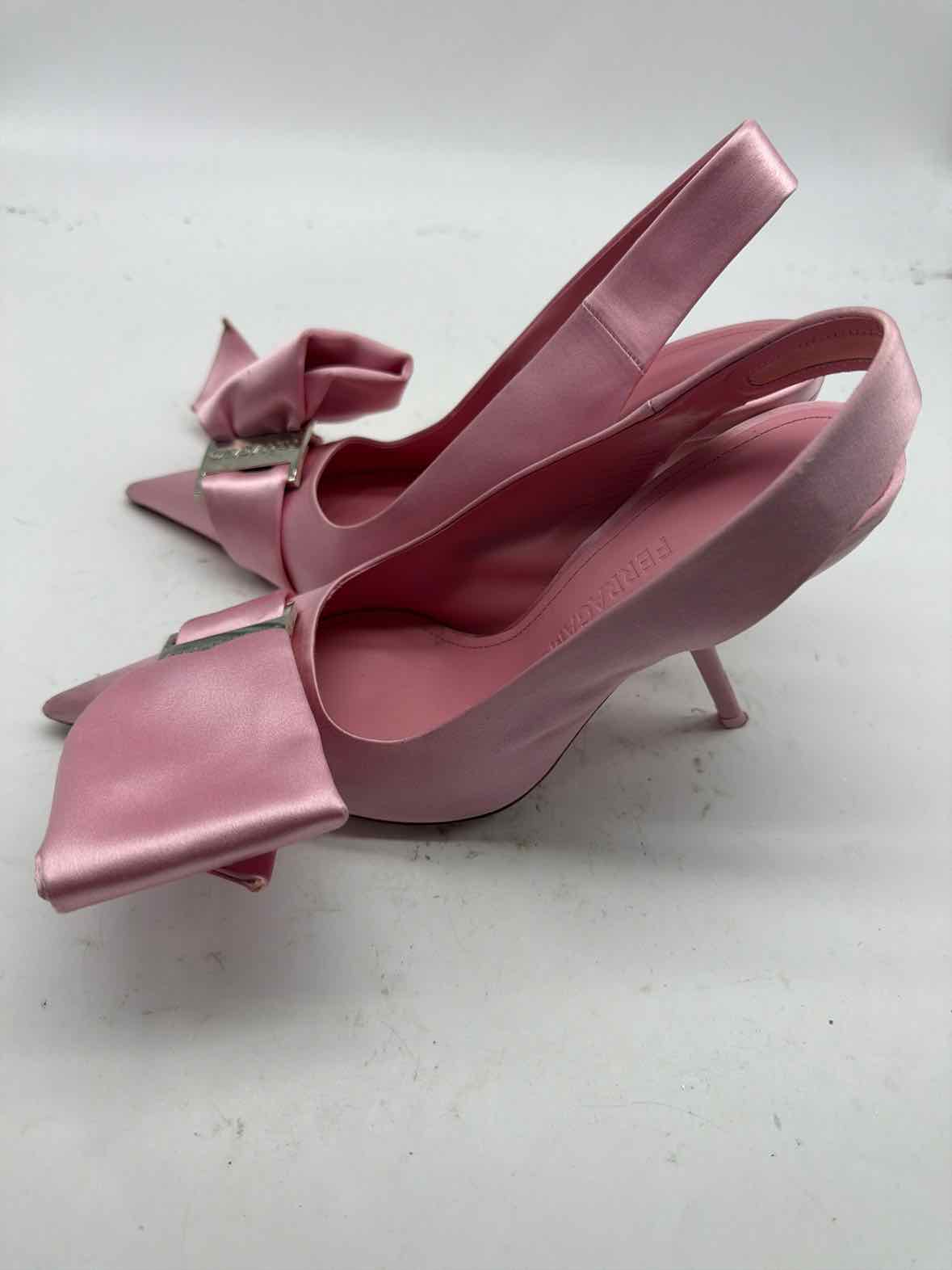 Pre-Owned Salvatore Ferragamo Pink Size 9 Slingback Heels | True Fashionistas.